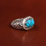 انگشتر فیروزه شجری مردانه کد 19334