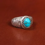 انگشتر فیروزه شجری مردانه کد 19339