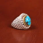 انگشتر فیروزه شجری مردانه کد 19341