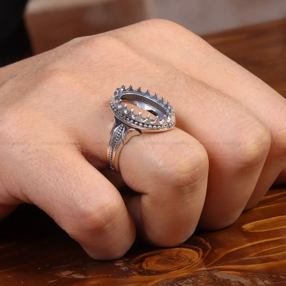 رکاب نقره مردانه کد 023