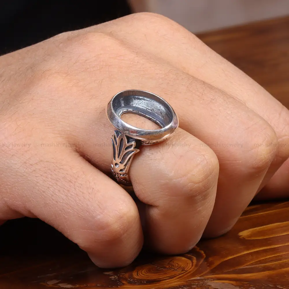 رکاب نقره مردانه کد 024