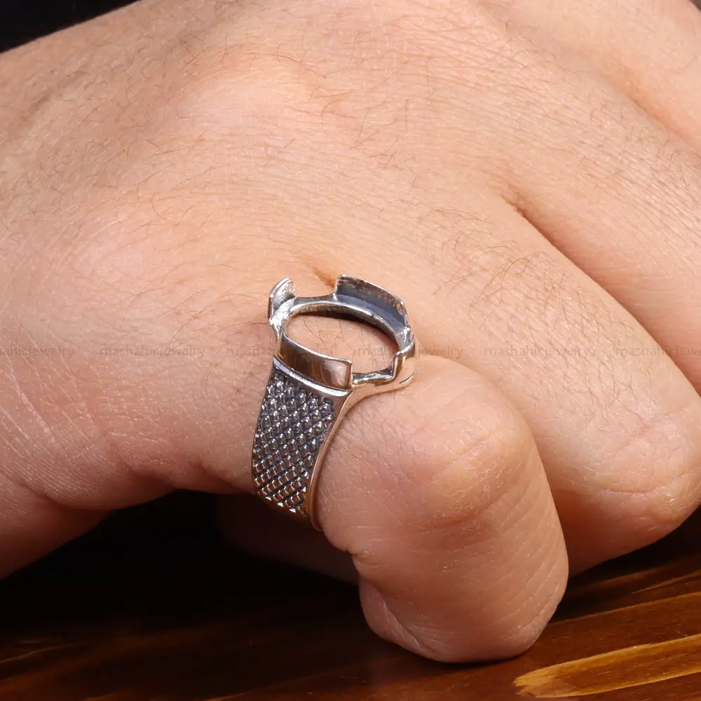 رکاب نقره مردانه کد 049