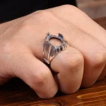 رکاب نقره انگشتر مردانه