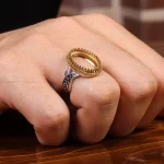 رکاب نقره انگشتر مردانه