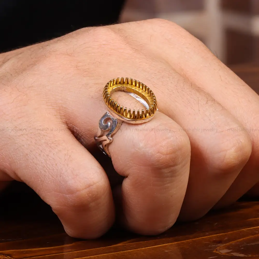 رکاب نقره مردانه