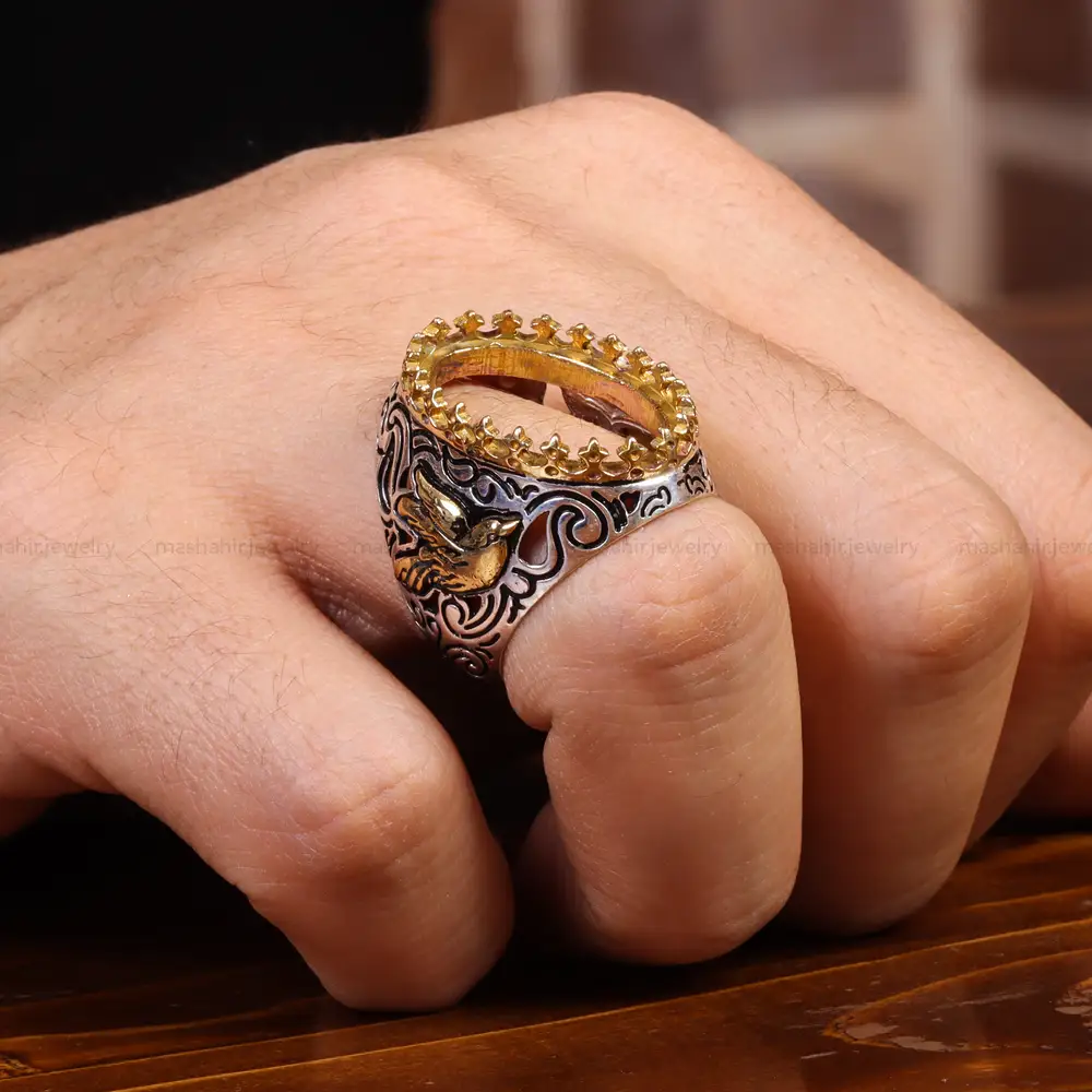 رکاب نقره مردانه