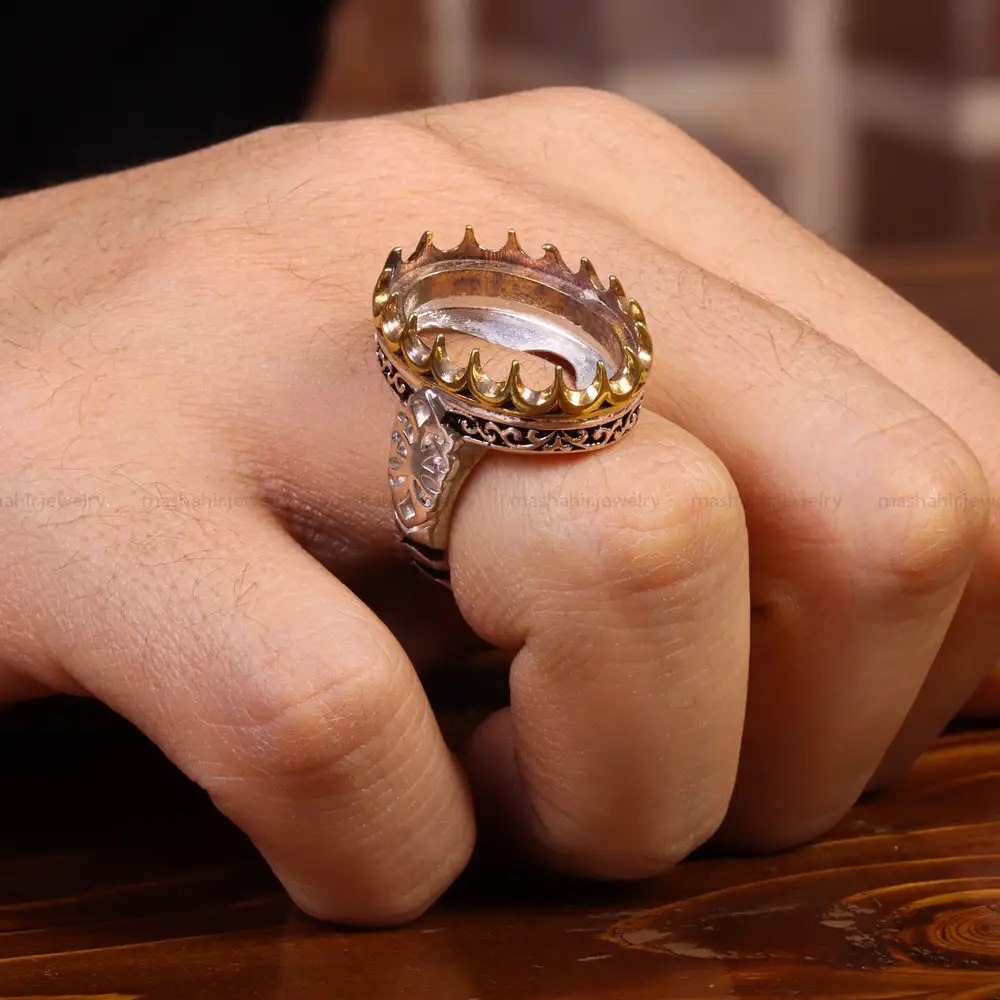 رکاب نقره مردانه