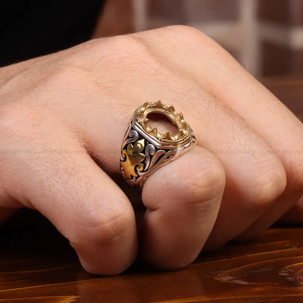 رکاب نقره انگشتر مردانه