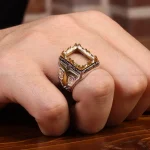 رکاب نقره انگشتر مردانه