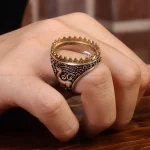 رکاب نقره انگشتر مردانه