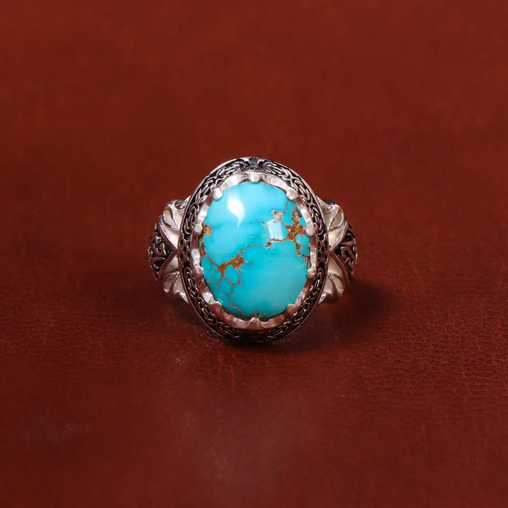 انگشتر فیروزه شجری مردانه کد 18593