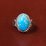 انگشتر فیروزه شجری مردانه کد 18595