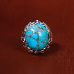 انگشتر فیروزه شجری مردانه کد 18616