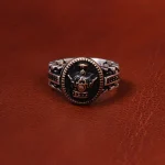 انگشتر نقره مردانه کد 18636