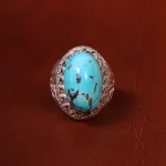 انگشتر فیروزه شجری مردانه کد 18632