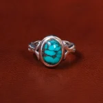 انگشتر فیروزه شجری مردانه کد 18669