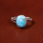 انگشتر فیروزه شجری مردانه کد 18671