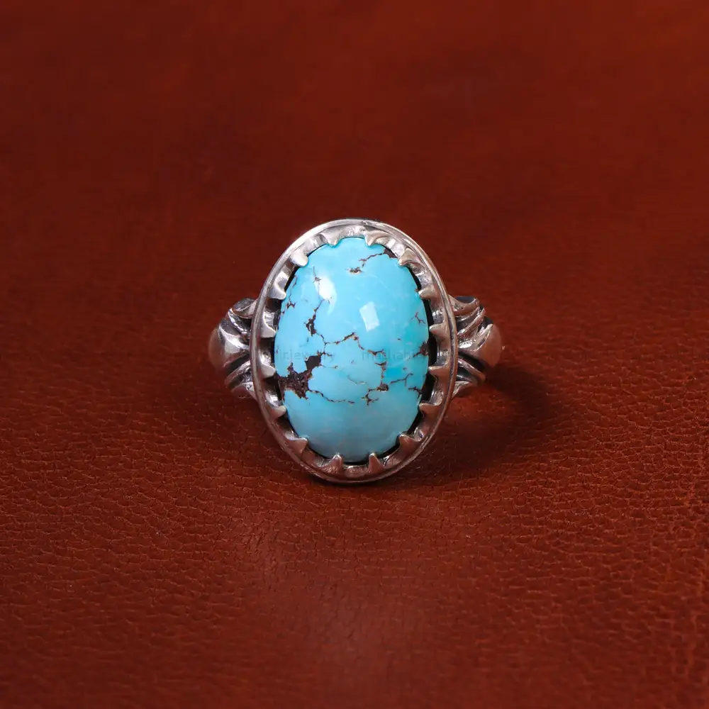 انگشتر فیروزه شجری مردانه کد 18673