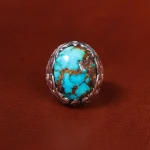 انگشتر فیروزه شجری مردانه کد 18678