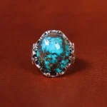 انگشتر فیروزه شجری مردانه کد 18687