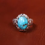 انگشتر فیروزه شجری مردانه کد 18692