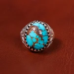 انگشتر فیروزه شجری مردانه کد 18698