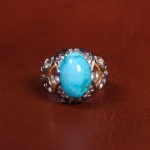 انگشتر فیروزه شجری مردانه کد 18720