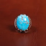 انگشتر فیروزه شجری مردانه کد 18721