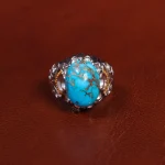 انگشتر فیروزه شجری مردانه کد 18726