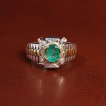 انگشتر زمرد مردانه کد 18769