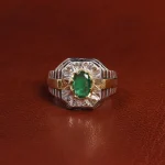 انگشتر زمرد مردانه کد 18773