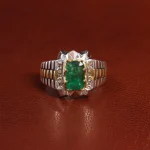 انگشتر زمرد مردانه کد 18774