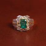 انگشتر زمرد مردانه کد 18776