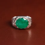 انگشتر زمرد مردانه کد 18778