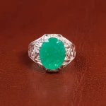 انگشتر زمرد مردانه کد 18819