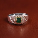 انگشتر زمرد مردانه کد 18822