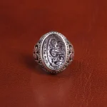 انگشتر دُر نجف مردانه کد 18829