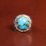 انگشتر فیروزه شجری مردانه کد 18830