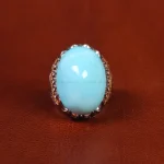 انگشتر فیروزه عجمی مردانه کد 18835