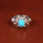 انگشتر فیروزه عجمی مردانه کد 18883