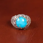 انگشتر فیروزه شجری مردانه کد 18887