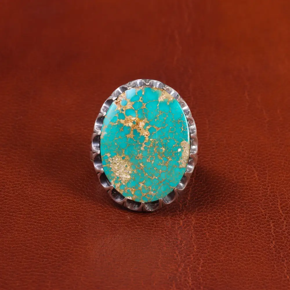 انگشتر فیروزه شجری مردانه کد 18908