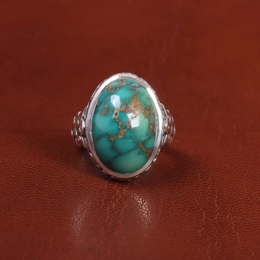 انگشتر فیروزه شجری مردانه کد 18919