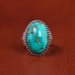 انگشتر فیروزه شجری مردانه کد 18932