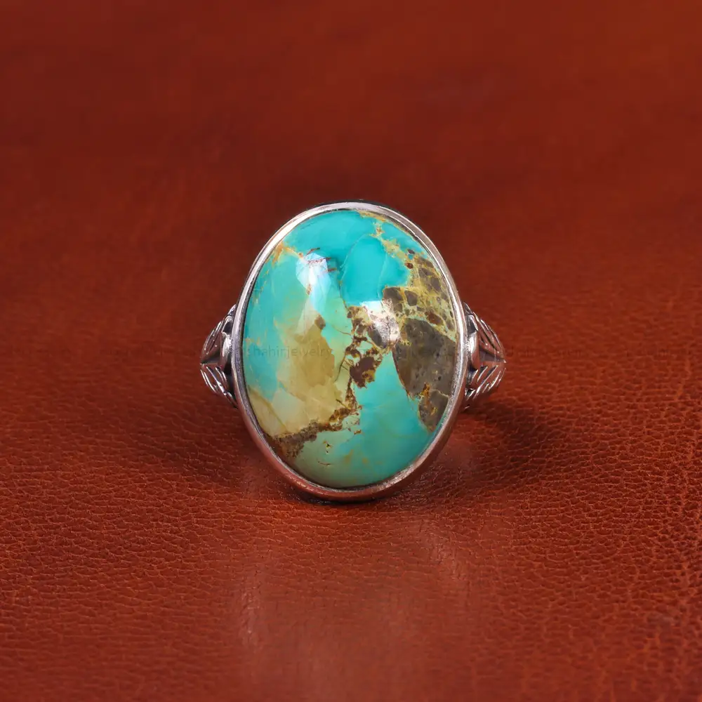 انگشتر فیروزه شجری مردانه کد 18941