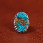 انگشتر فیروزه شجری مردانه کد 18948