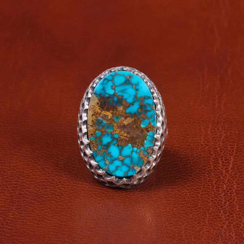 انگشتر فیروزه شجری مردانه کد 18948