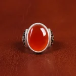 انگشتر عقیق مردانه کد 18956