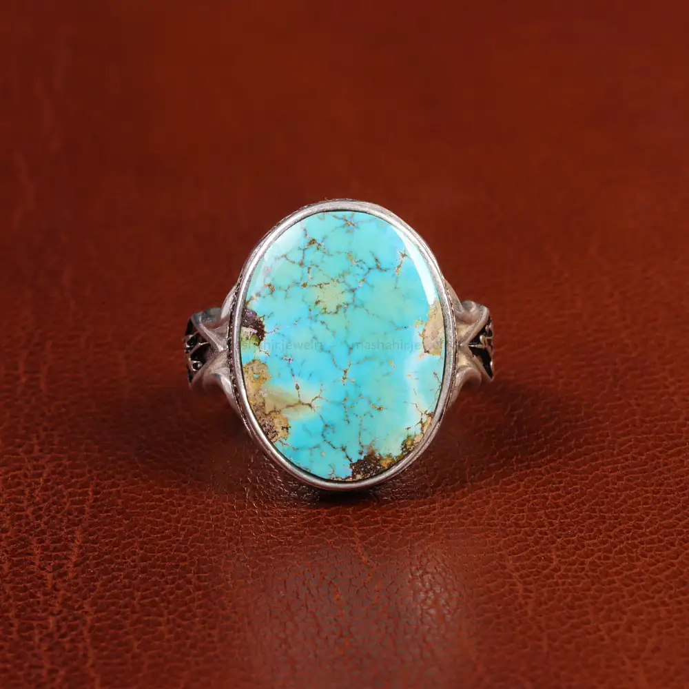 انگشتر فیروزه شجری مردانه کد 18969