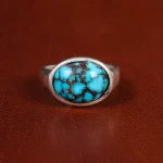 انگشتر فیروزه شجری مردانه کد 18971